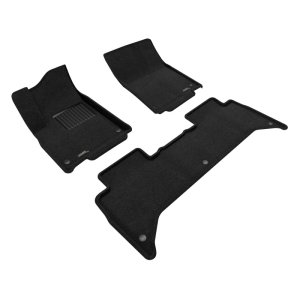 Rivian R1T Floor Mat Set - Front and Rear - 3D MAXpider - Elegant Series - Black - `25-`26 Rivian R1T Floor Mat Set - Front and Rear - 3D MAXpider - Elegant Series - Black - `25-`26